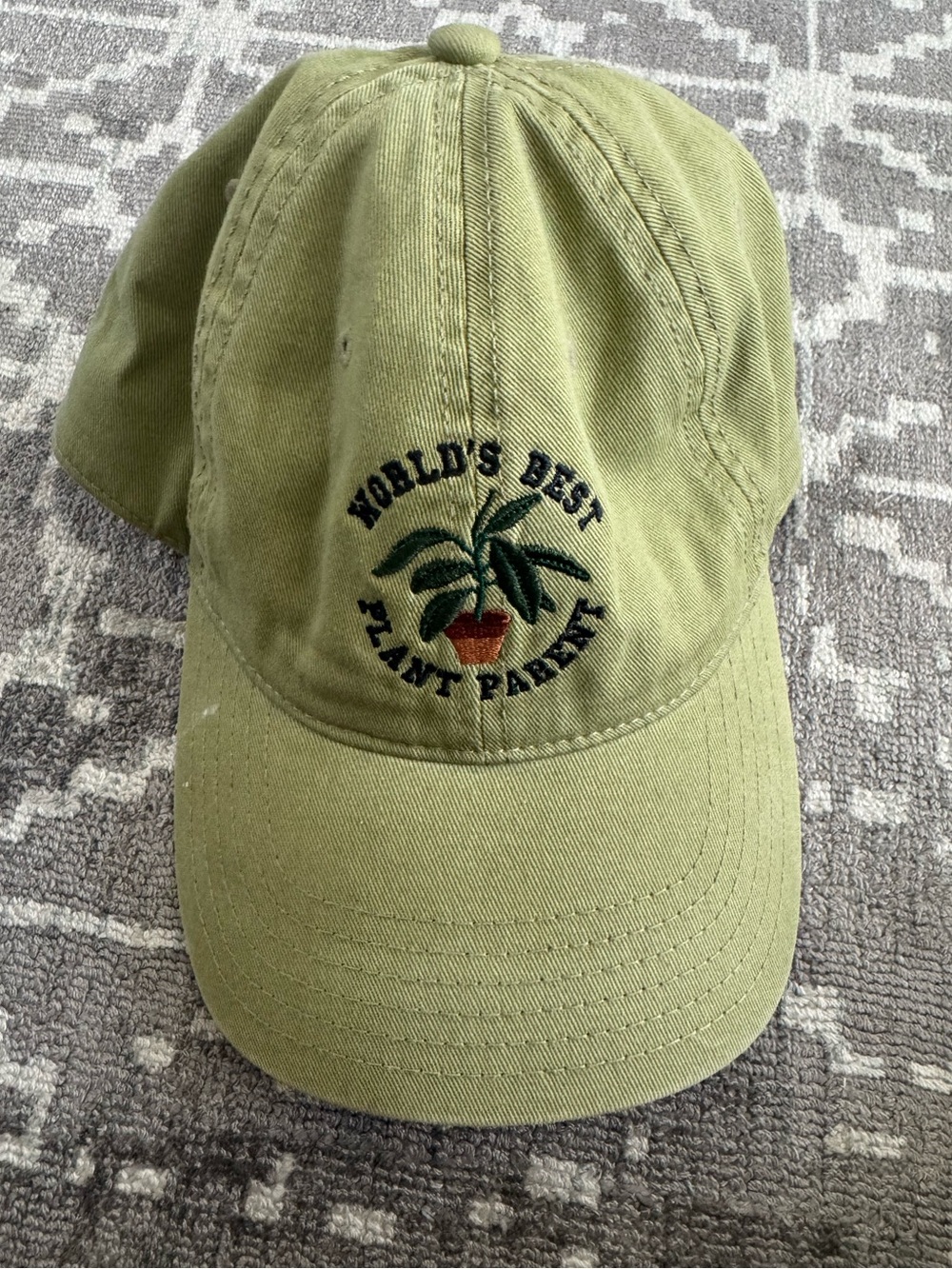 MAD Engine Sage Green 'World's Best Plant Parent' Cap